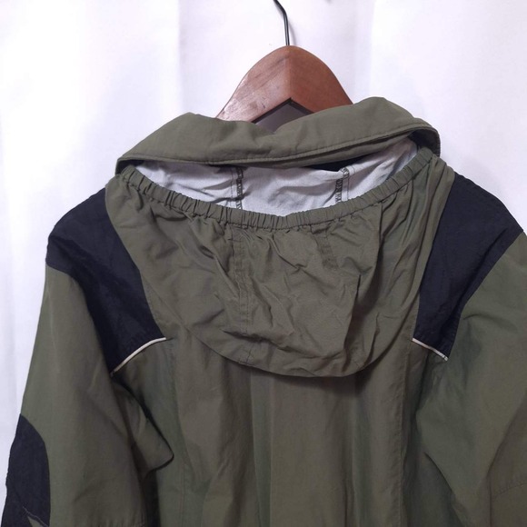 Columbia Sportswear Vertex Windbreaker Youth 14/16‎ Jacket Green Hooded Coat - Picture 8 of 12